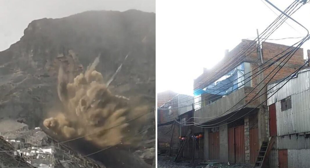 minera explota cerro y deja cinco heridos