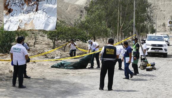 asesinan a extranjero y dejan cartel