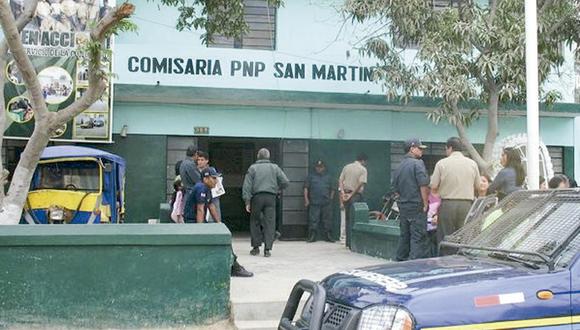 policía resultó herida de bala