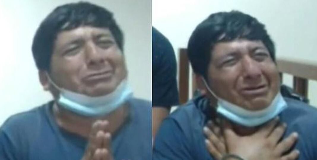 sujeto llora ante juez