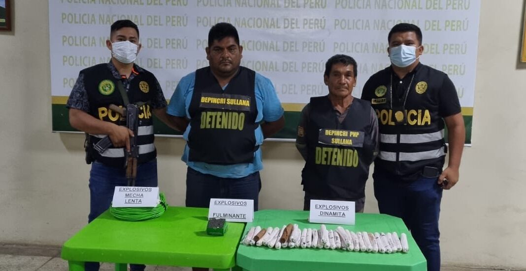 detenidos por tenencia ilegal de explosivos