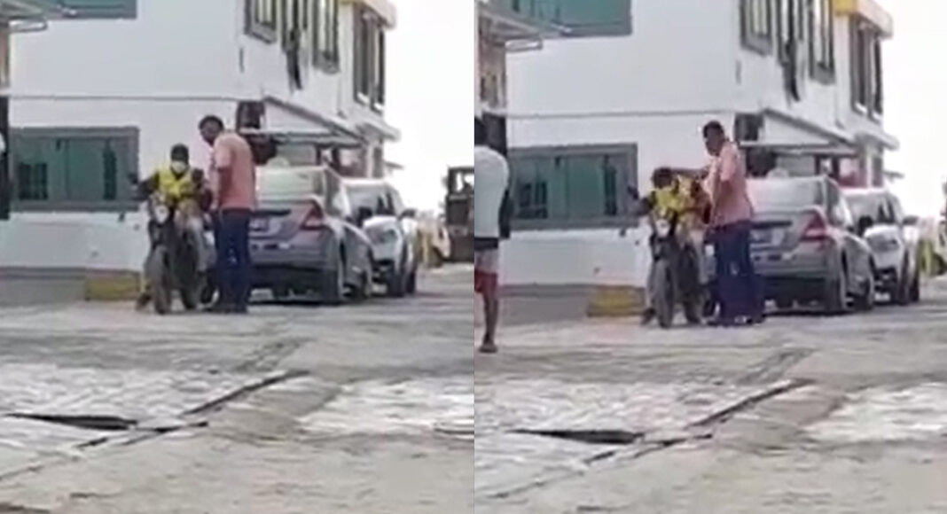 VENEZOLANO AGREDE A INSPECTOR