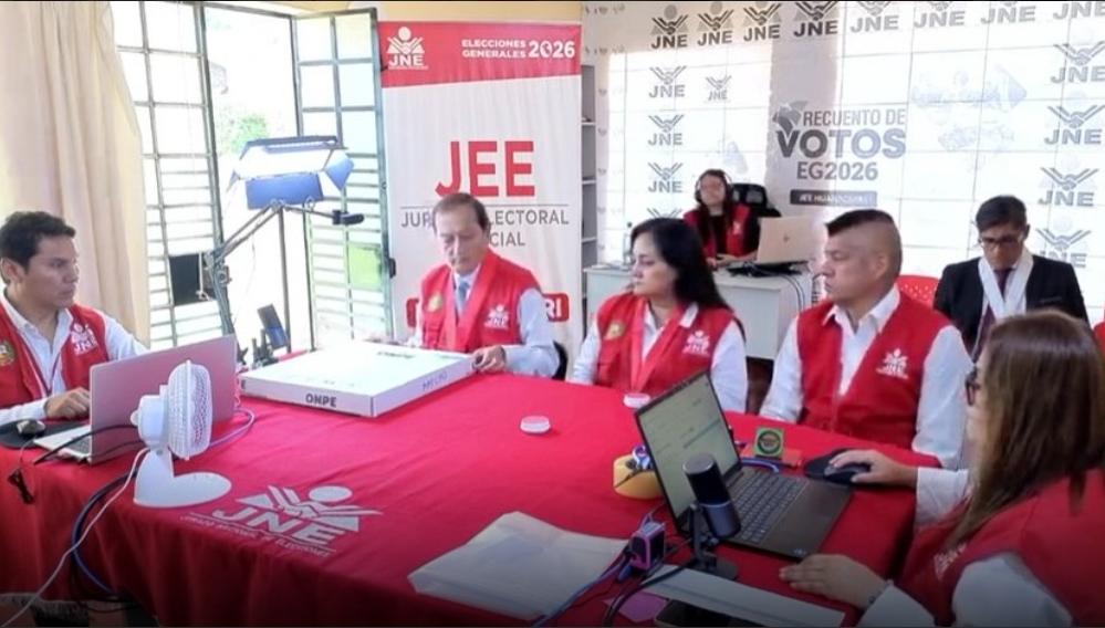Sede del JNE en Lima para el proceso de recuento de votos 2026