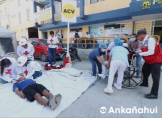Miden daños tras simular terremoto en Piura
