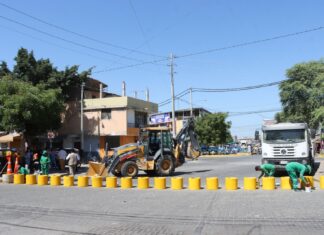 MPP instala bolardos para ordenar el tránsito en mercados