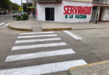 Colegios son señalizados para reforzar seguridad vial de escolares