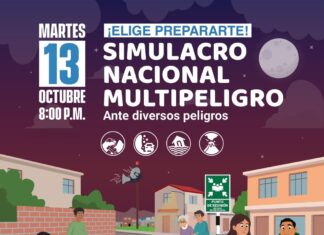MPP invita a III Simulacro Multipeligro este martes 13 de octubre